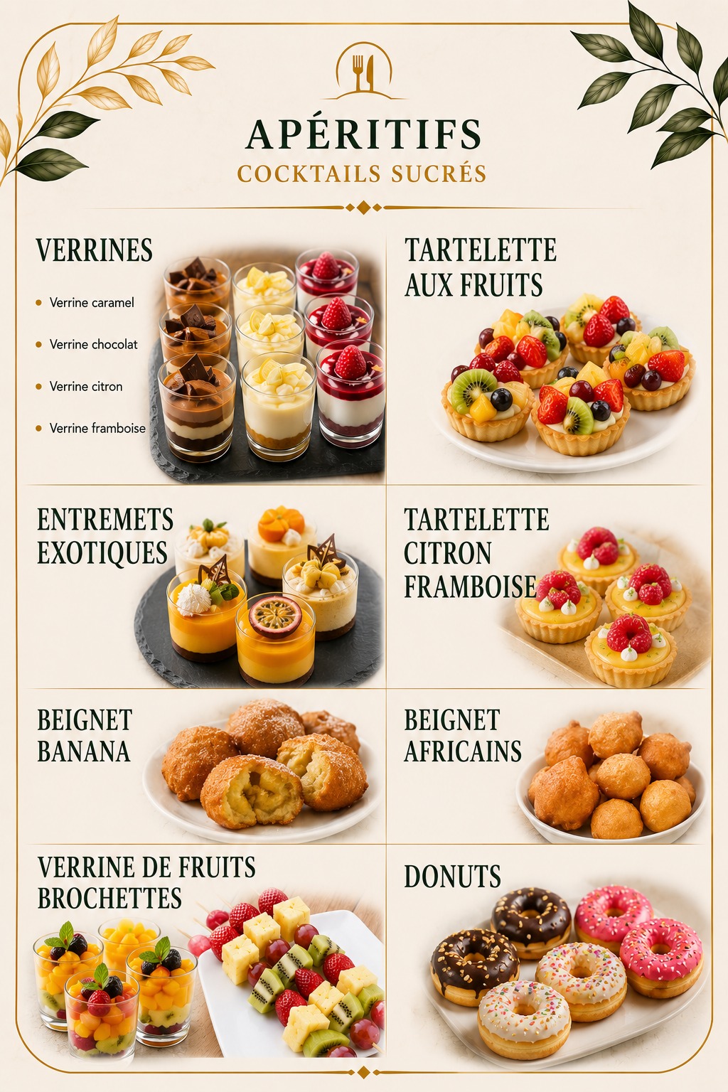 Apéritifs — Cocktails sucrés